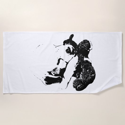 Kustlijn van zachtheid strandlaken (Voorkant)