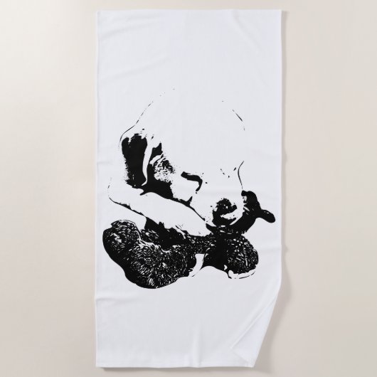 Kustlijn van zachtheid strandlaken (Voorkant)