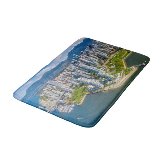 Kustlijn | Vancouver, British Columbia, Canada Badmat (Gekanteld)