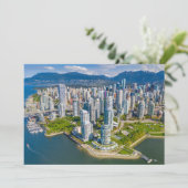 Kustlijn | Vancouver, British Columbia, Canada Bedankkaart (Staand voorkant)