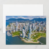 Kustlijn | Vancouver, British Columbia, Canada Bedankkaart (Voorkant / Achterkant)