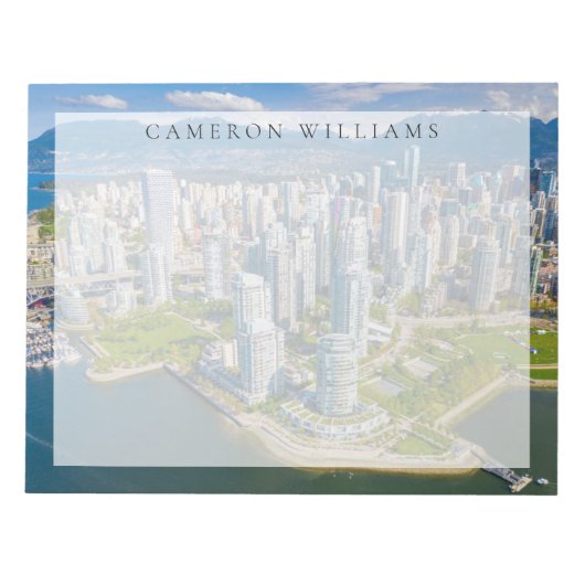 Kustlijn | Vancouver, British Columbia, Canada Notitieblok (Voorkant)