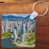 Kustlijn | Vancouver, British Columbia, Canada Sleutelhanger (Achterkant)