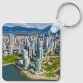 Kustlijn | Vancouver, British Columbia, Canada Sleutelhanger (Achterkant)