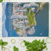 Kustlijn | Vancouver, British Columbia, Canada Theedoek (Gevouwen)