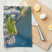 Kustlijn | Vancouver, British Columbia, Canada Theedoek (Quarter Fold)