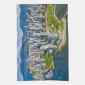 Kustlijn | Vancouver, British Columbia, Canada Theedoek (Verticaal)