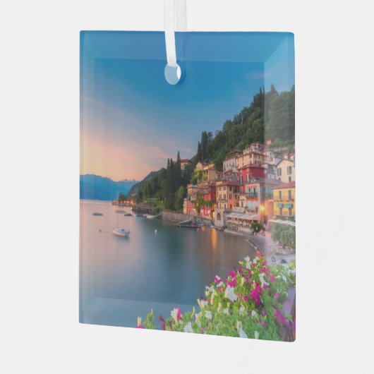 Kustlijn | Varenna, Lombardije, Italië Glas Ornament (Voorkant links)