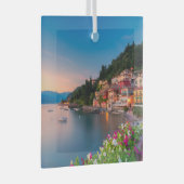 Kustlijn | Varenna, Lombardije, Italië Glas Ornament (Voorkant Rechts)