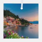 Kustlijn | Varenna, Lombardije, Italië Glas Ornament (Achterkant)