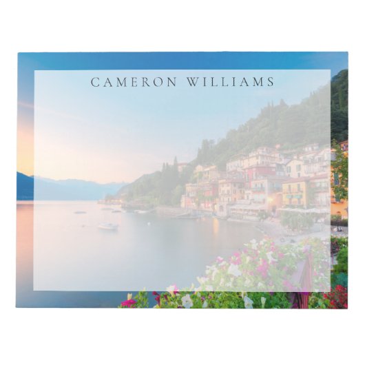 Kustlijn | Varenna, Lombardije, Italië Notitieblok (Voorkant)