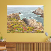 Kustlijn Wilde Bloemen Canvas Afdruk (Insitu (Woonkamer))