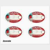 Kustlijnbagage Ovale Sticker (Vel)