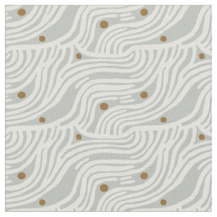 Kustlijnen Aardse Minimalistische salieblauw Stof
