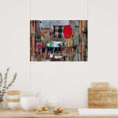 Kustlijnen in de Italiaanse regio Venetië Poster (Keuken)