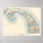 Kustlijnen Provincetown Truro en Wellfleet Poster (Voorkant)