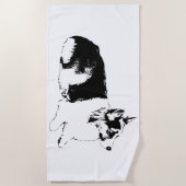 kustlijntoezichthouder strandlaken (Voorkant)