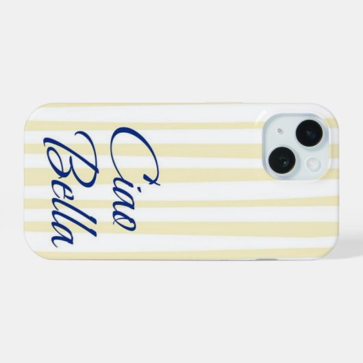 Kustlimonade Candy Strepen iPhone 15 Case (Achterkant horizontaal)