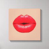 Kustlippen kus pop kunst canvas afdruk (Voorkant)