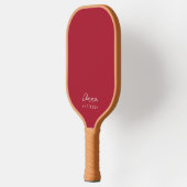 Kustlobsterpatroon monogram pickleball paddle (Links)