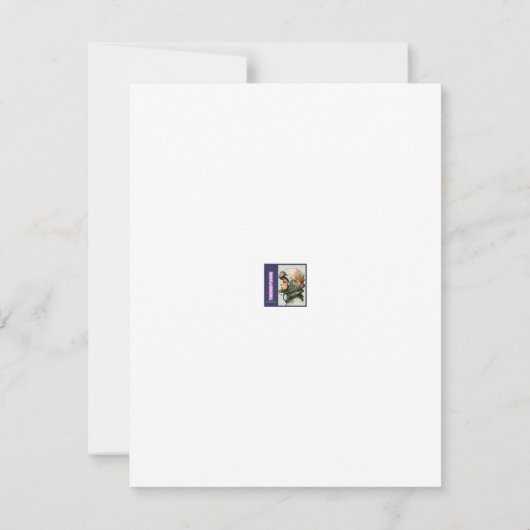 KUSTLOEFVOGELS, KLORFUL LOVEBIRD, PINK BIRD NOTITIEKAARTJE (Achterkant)