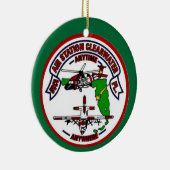 Kustluchtstation Clearwater kerstversiering Keramisch Ornament (Rechts)