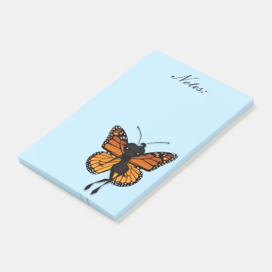 KUSTMAANDEKBUTTERFLY GRAPHIC POST-IT NOTEPAD POST-IT® NOTES (Schuin)