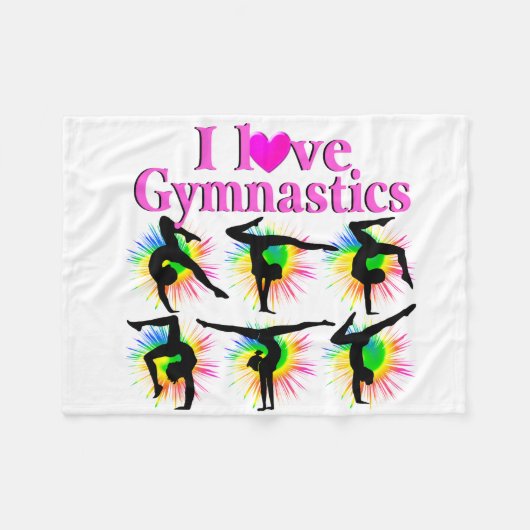 KUSTMAAT EN SCHATTIG GYMNAST FLEECE DEKEN (Voorkant (Horizontaal))