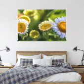 Kustmadeliefjes Canvas Afdruk (Insitu (Slaapkamer))