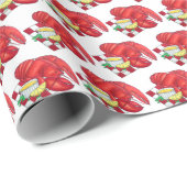 Kustmaine Lobster Dinner Seafood Food Cadeaupapier (Rol Hoek)