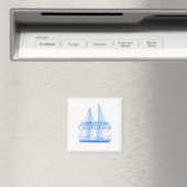 Kustmakerij-door-het-Zee Kustzeeman Nautical Saili Magneet (Insitu (Vaatwasser))