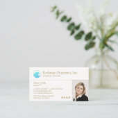 Kustmakersagent Foto Visitekaartje (Staand voorkant)