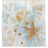 Kustmakreel Zee Star-gordijn Douchegordijn (Voorkant)