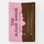 KUSTMATERIAAL Bevroren Drip kleurrijke sproinkles Spandoek (Verticaal)