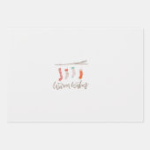 Kustmateriaal voor kerstmis Fa la la la Lights Inpakpapier Vel (Voorkant 3)