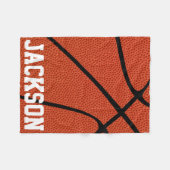 KUSTMATIGE Basketball Skin Fleece Blanket (Voorkant (Horizontaal))