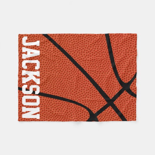 KUSTMATIGE Basketball Skin Fleece Blanket (Voorkant (Horizontaal))
