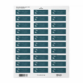 Kustmeeuw Baby Shower adres Etiket (Full Sheet)