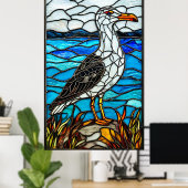 🌊 Kustmeeuw Glas Kunst Decoratie Cadeau Voor Thui (Thuiskantoor)