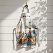 Kustmeeuwen Aquarel Zeegezicht Schort