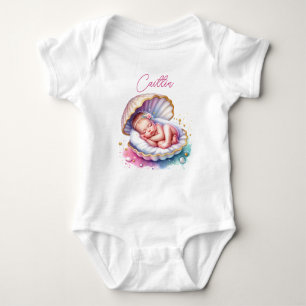 Kustmeisje Baby shower gepersonaliseerd Romper
