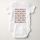 Kustmeisje's babyfeestje gepersonaliseerd romper (Achterkant)