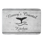 Kustmonogram keukenmat in de kustboerderij badmat (Voorkant)