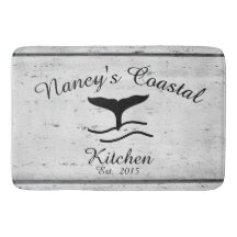 Kustmonogram keukenmat in de kustboerderij