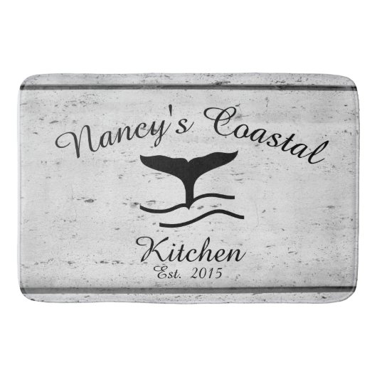 Kustmonogram keukenmat in de kustboerderij badmat (Voorkant)