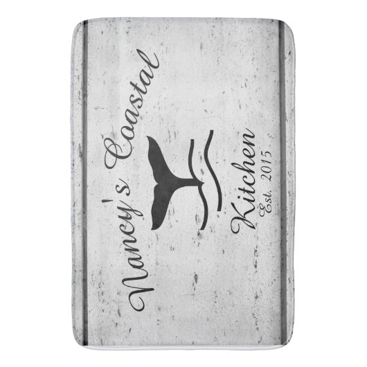 Kustmonogram keukenmat in de kustboerderij badmat (Voorkant Verticaal)