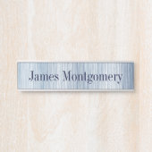 Kustmuur Zee Blauw Hangende Muurnaambord Deurbordje (Voorkant)