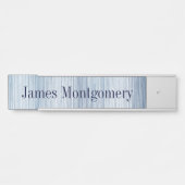 Kustmuur Zee Blauw Hangende Muurnaambord Deurbordje (Voorkant)