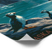 Kustnatuur Alaska Poster (Hoek)