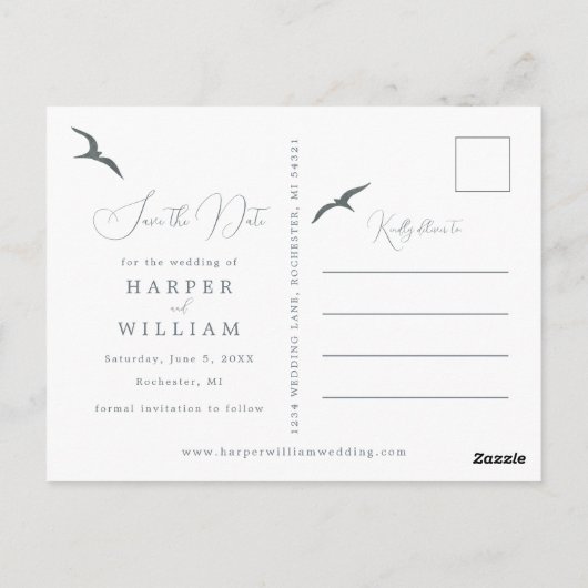 Kustnautische foto bewaart de datum briefkaart (Achterkant)